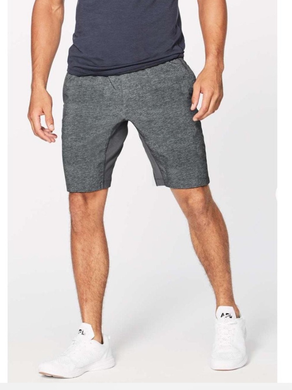 Lululemon T.H.E. Short Men’s Medium Heather Gray 9” Linerless Training Shorts